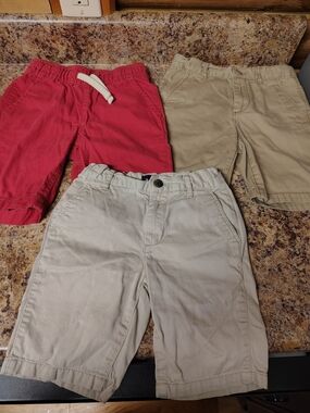 Place Boys' Pull-On and Flat-Front Shorts in Red and Khaki